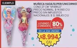 Carrefour Market Muñeca hada/super/unicornio cono 27 cm sparkle oferta