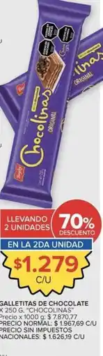Carrefour Market Chocolinas - galletitas de chocolate oferta