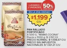 Pan rallado fortificado