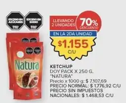 Carrefour Market Natura - ketchup doy pack oferta