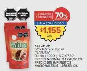 Natura - ketchup doy pack