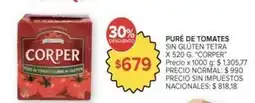 Carrefour Market Pure de tomates sin gluten tetra oferta