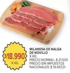 Carrefour Market Milanesa de nalga de novillo oferta