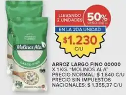 Carrefour Market Molinos ala - arroz largo fino 00000 oferta