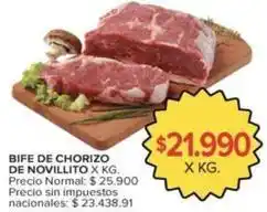 Carrefour Market Bife de chorizo de novillito oferta