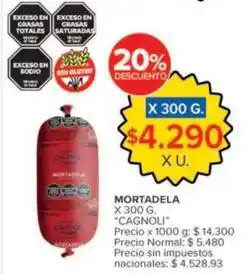 Carrefour Market Cagnoli - mortadela oferta