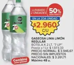 Carrefour Market Gaseosa lima limón regular oferta