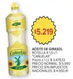Carrefour Market Cañuelas - aceite de girasol oferta