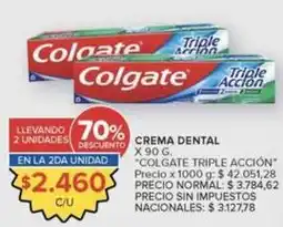 Carrefour Market Colgate - crema dental triple accion oferta