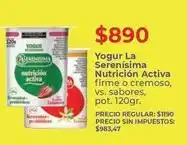 Supermercados Vea La serenísima - yogur nutrición activa oferta