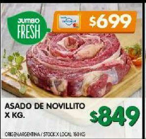 Jumbo Asado de novillito x kg oferta