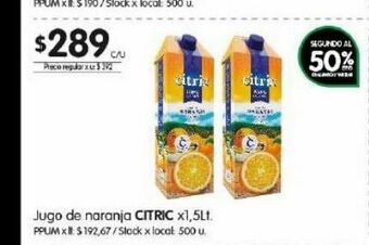Jumbo Jugo de naranja citric oferta