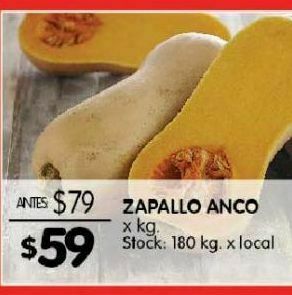 Disco Zapallo anco kg oferta