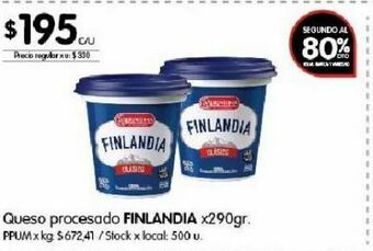 Disco Queso finlandia 290g oferta