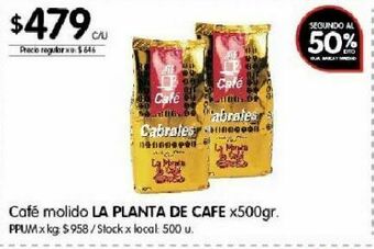 Disco Café molido la planta de café 500g oferta