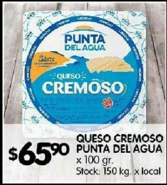 Disco Queso cremoso punta del agua 100g oferta