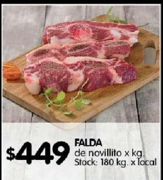 Disco Falda de novillito x kg oferta