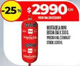 Supermercados DIA Mortadela mini bocha dia oferta