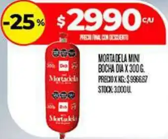 Mortadela mini bocha dia