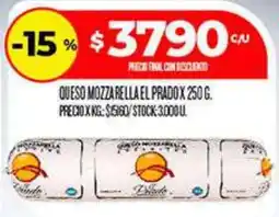 Supermercados DIA El prado queso mozzarella oferta
