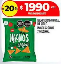 Supermercados DIA Dio nachos original oferta