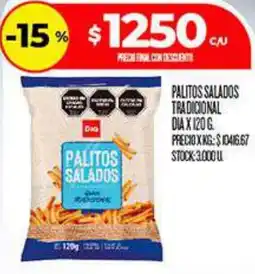 Supermercados DIA Dia palitos salados tradicional oferta