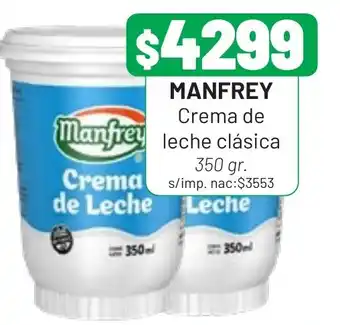 Manfrey crema de leche clásica