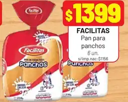 Almacor Facilitas pan para panchos oferta