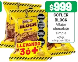 Almacor Cofler block alfajor oferta