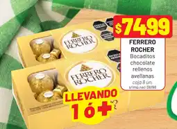 Almacor Ferrero rocher bocaditos chocolate rellenos avellanas oferta