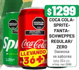 Almacor Coca cola-sprite-fanta-schweppes regular/zero oferta