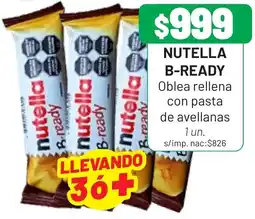 Almacor Nutella b-ready oferta