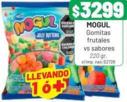 Almacor Mogul gomitas frutales vs sabores oferta