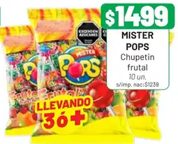 Almacor Mister pops chupetin frutal oferta