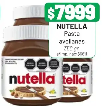 Almacor Nutella pasta avellanas oferta