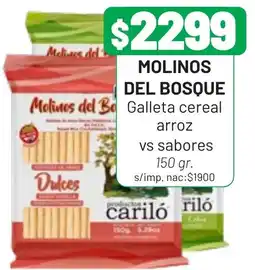 Almacor Molinos del Bosque galleta cereal arroz vs sabores oferta