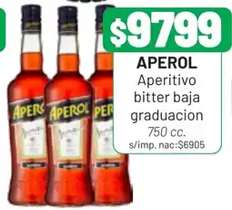 Almacor Aperol aperitivo bitter baja graduacion oferta