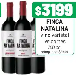 Almacor Finca natalina vino varietal vs cortes oferta