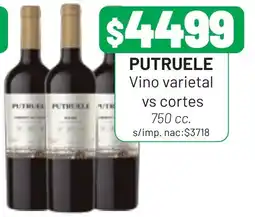 Almacor Putruele vino varietal vs cortes oferta