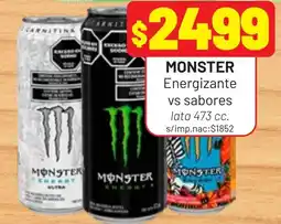 Almacor Monster energizante vs sabores oferta