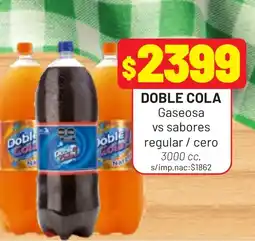 Almacor Doble cola gaseosa vs sabores regular / cero oferta