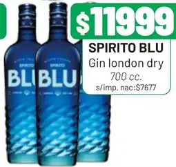 Almacor Spirito blu gin london dry oferta