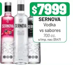 Almacor Sernova vodka vs sabores oferta