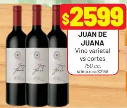 Almacor Juan de Juana vino varietal vs cortes oferta