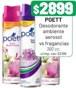 Almacor Poett desodorante ambiente aerosol vs fragancias oferta