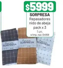 Almacor Sorpresa repasadores nido de abeja oferta