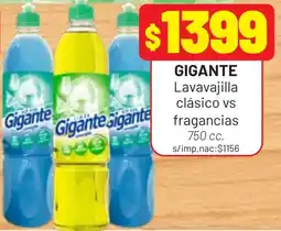 Almacor Gigante lavavajilla clásico vs fragancias oferta