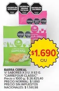 Carrefour Market Carrefour - barra cereal oferta
