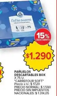 Carrefour Market Carrefour - pañuelos descartables oferta