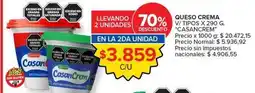 Carrefour Market Casancrem - queso crema v/ tipos x 290 g oferta